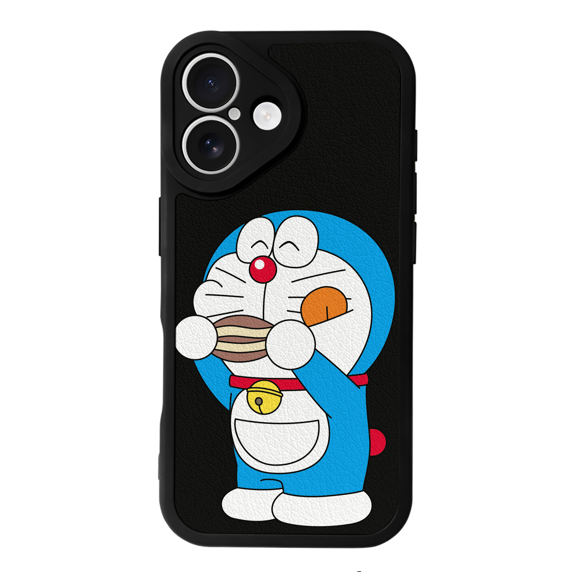 （画像用） ドラえもん Doraemon 【iPhone 16シリーズ対応】シリコンスマホケース（レザー調） 材質：シリコン
